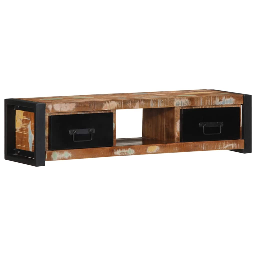 Szafka Pod TV Szafka Pod Telewizor RTV Drewniana Półka 100x30x25 cm