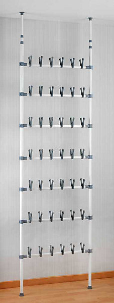 étagère à chaussures extensible Atlas Wenko H. 100 à 300 cm blanc
