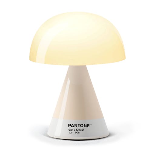 Lexon GIFT Set PANTONE - Includes Mino  Mini Speaker, Flip Classic Clock, Mina M Lamp, Thykho 3Speaker - Sand