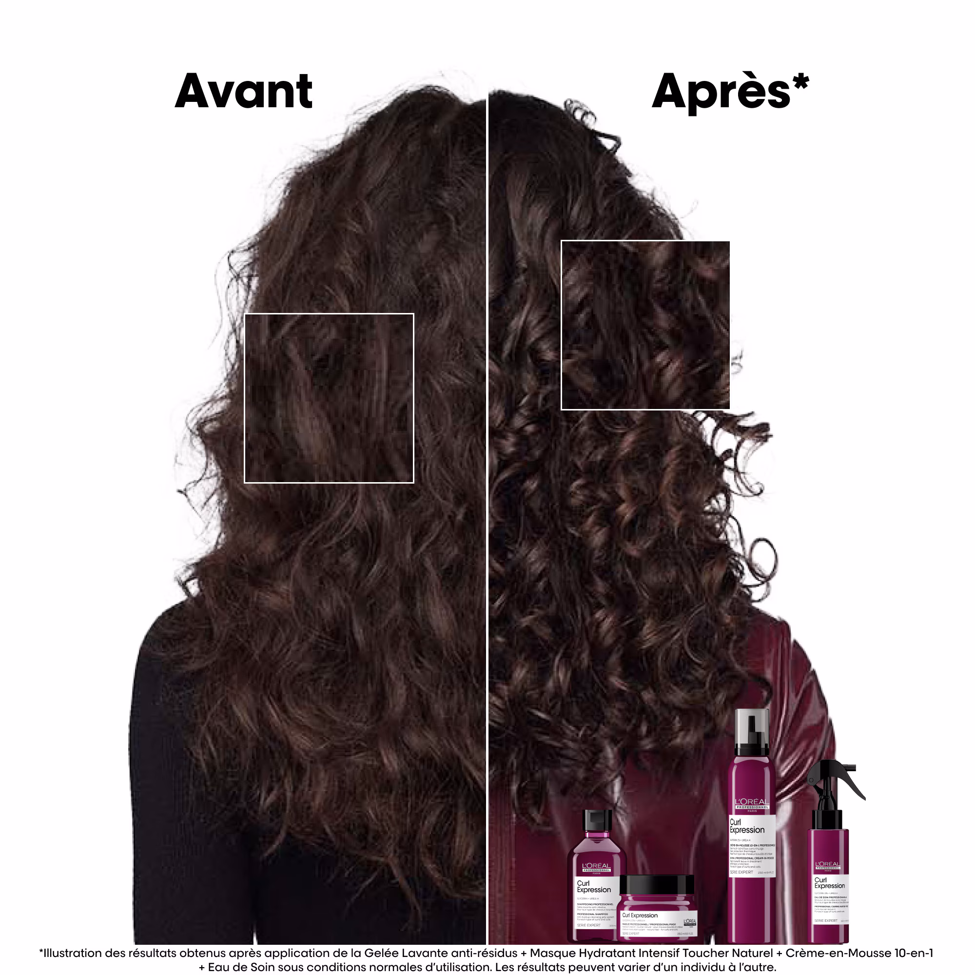SERIE EXPERT CURL EXPRESSIONCrème-en-mousse 10-en-1 sans rinçage avec protection thermique