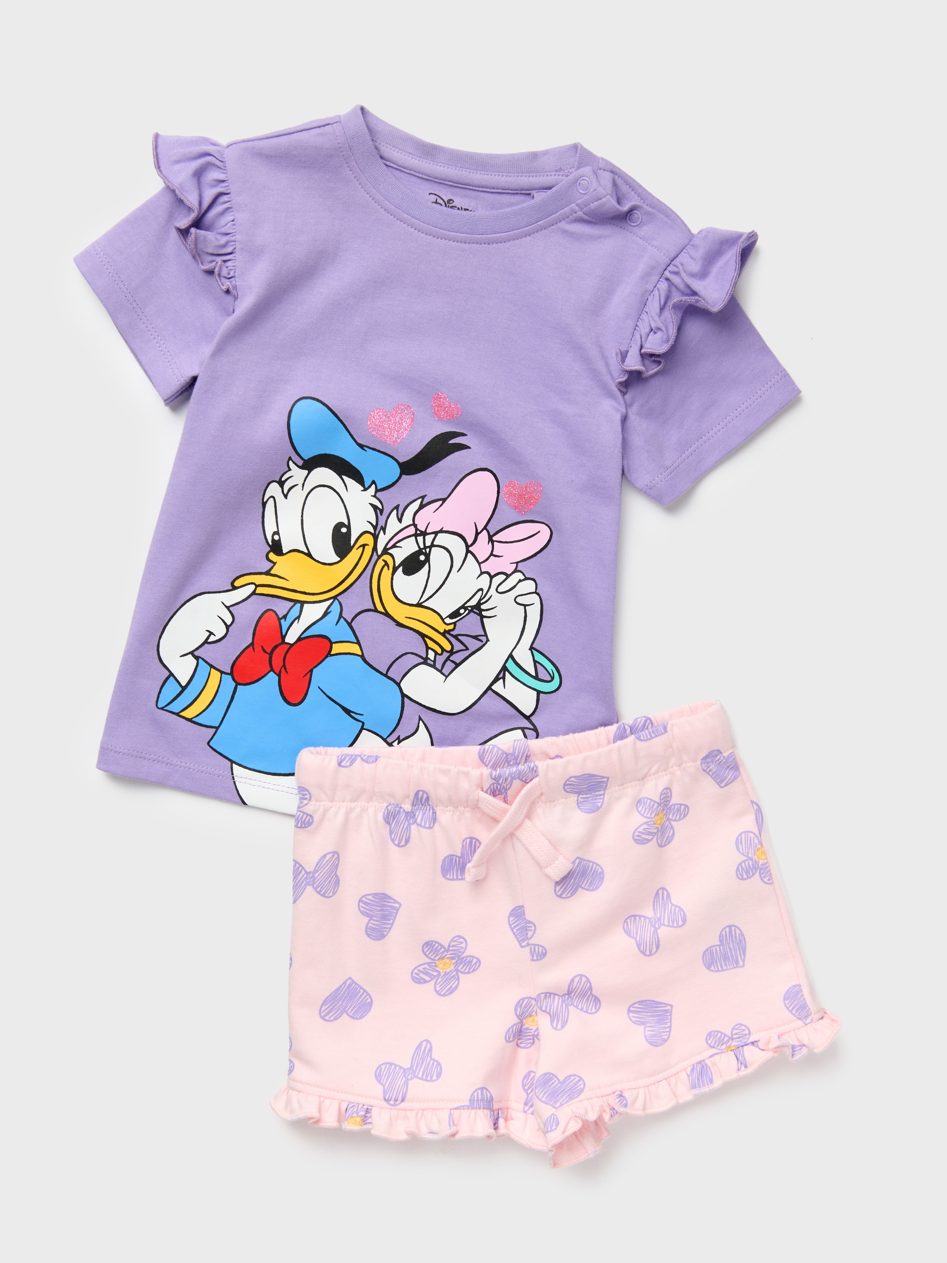 Bawełniany komplet z falbankami Disney