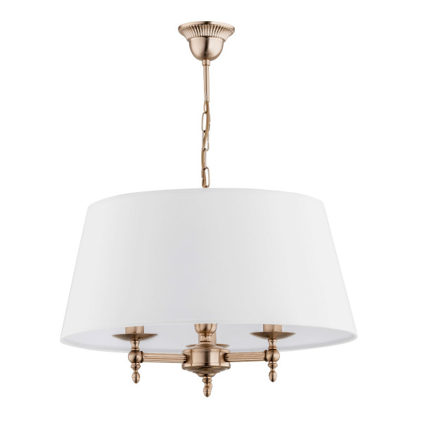 Lampa wisząca złoto-biała ROKSANA 3xE14x10W wym: 64x50x50 cm Alfa