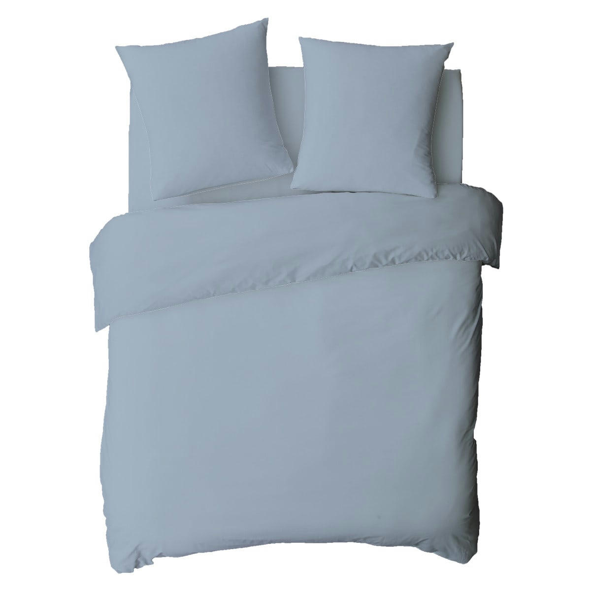 COTON UNIS - Housse de couette coton  unie nuage 140x200cm