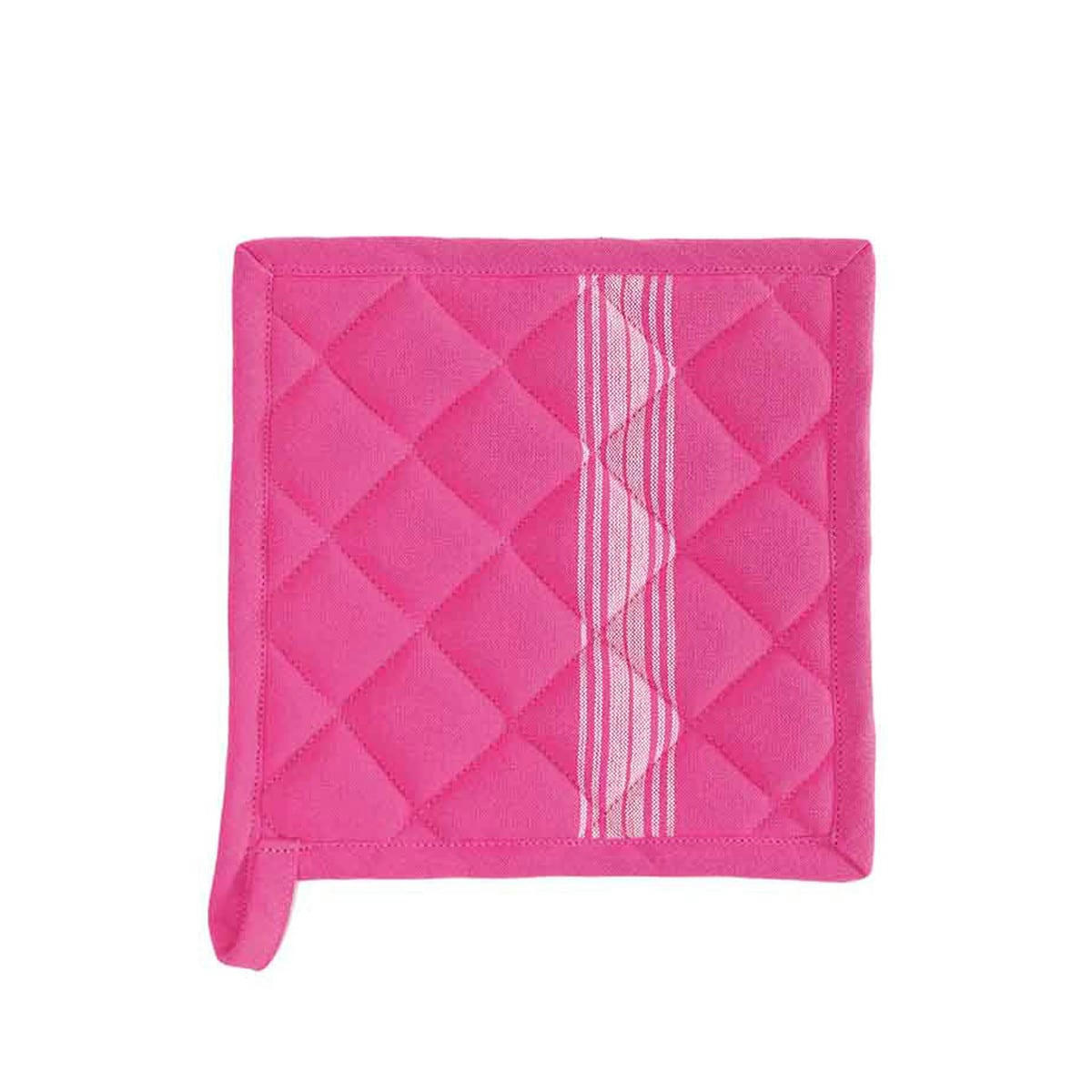 SKANDLIFE - Lot de 2 maniques de cuisine  rose indien 20x20 cm