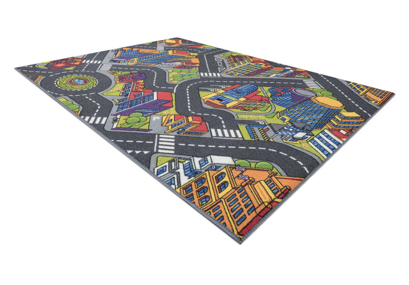 DYWAN REBEL ROADS Urban life 97 Metropolia, ulice dla dzieci 95x133 cm
