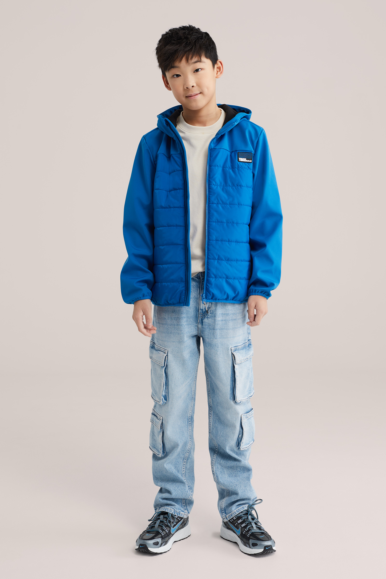 Jongens softshell jack met capuchon