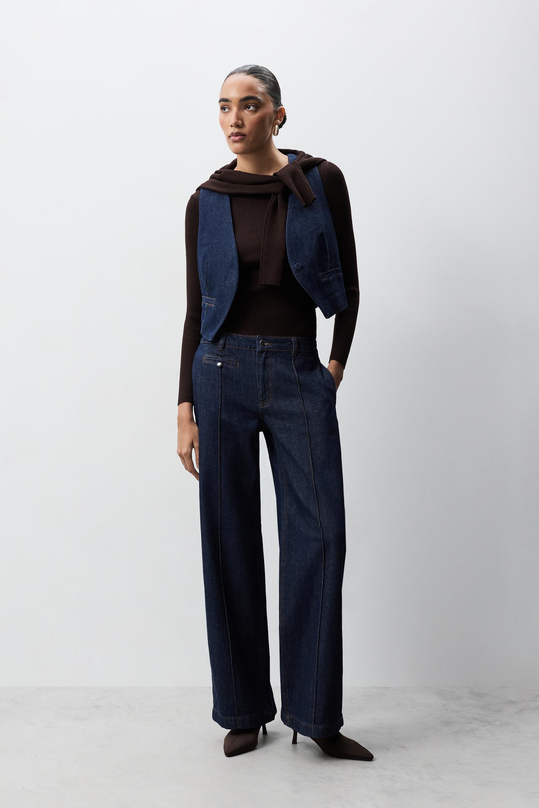 Chaleco denim índigo