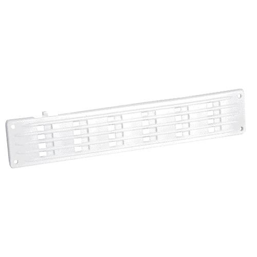 Grille de ventilation en applique rectangulaire plate à fermeture 40x200mm - NICOLL - 1PF200