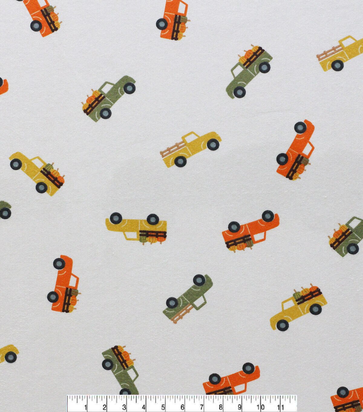POP! Super Snuggle Fall Trucks Flannel Fabric