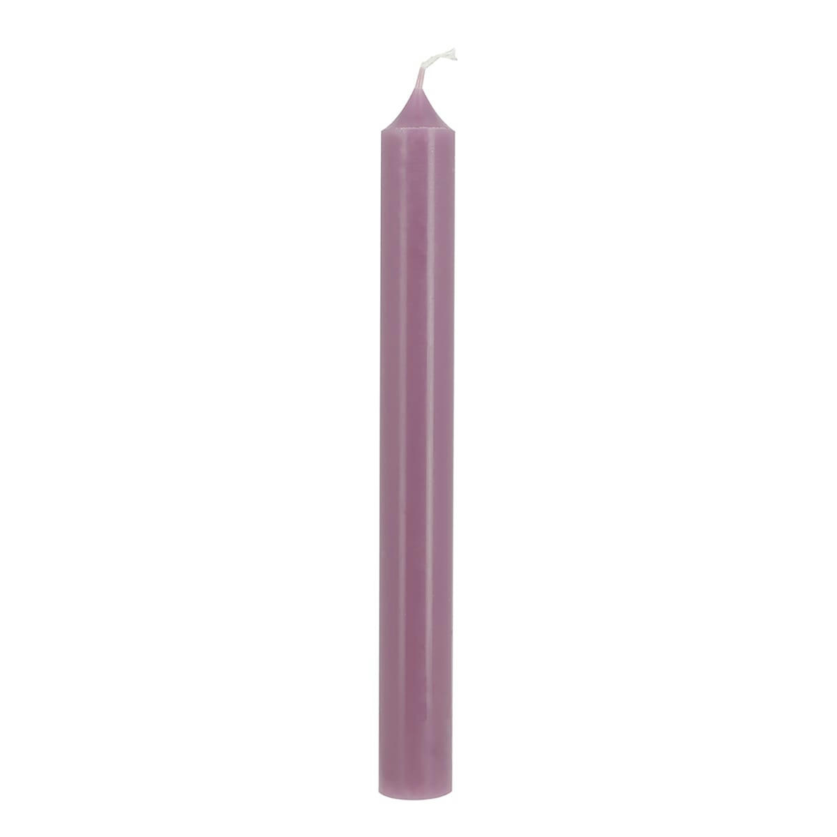 - 12 bougies droites 7h Mauve Intense