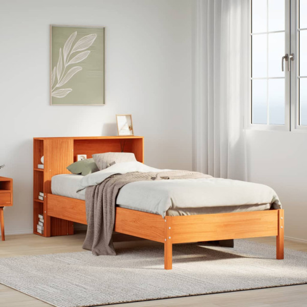 Łóżko Drewniane Rama Łóżka Sofa Brązowe Do Sypialni Pokoju 100x200 cm
