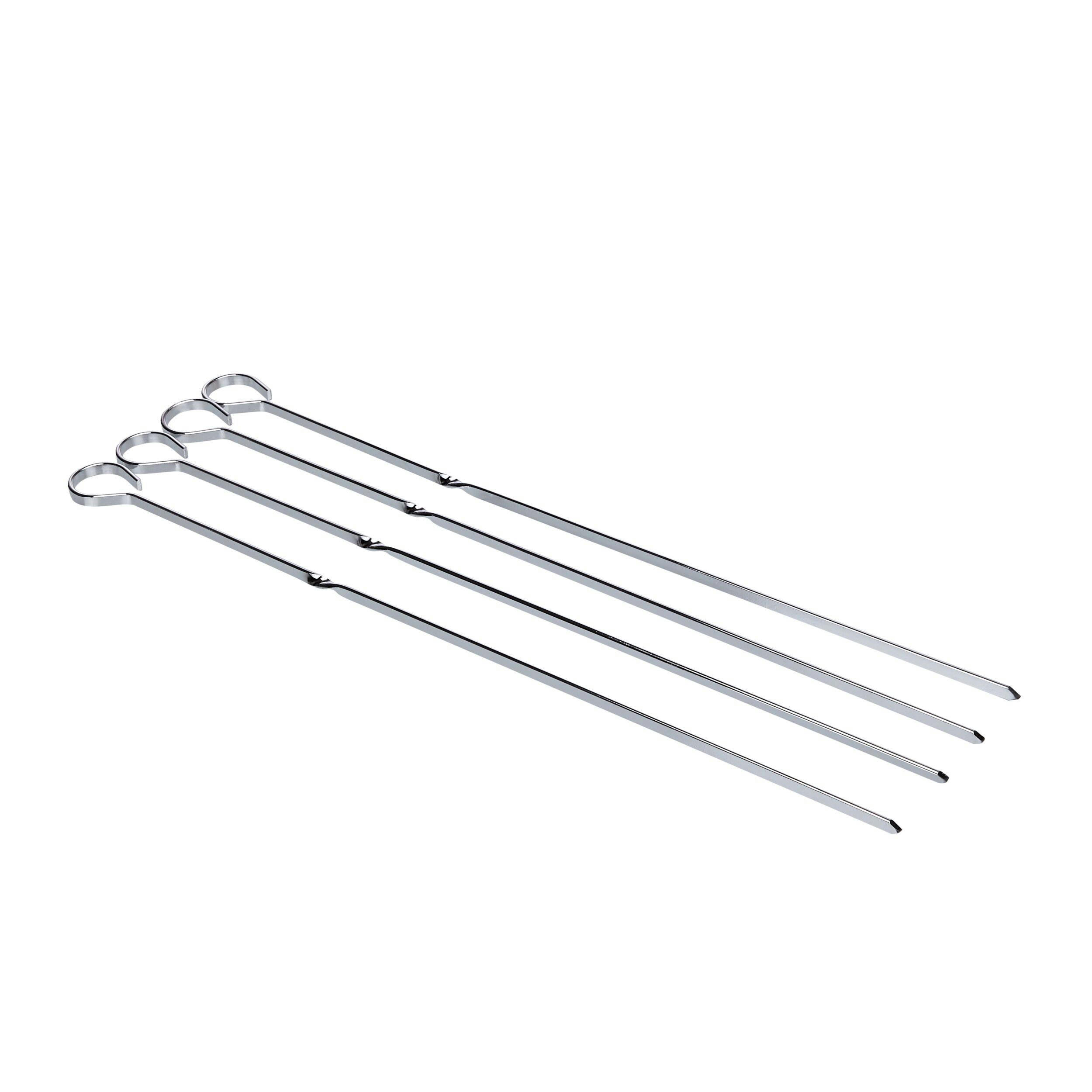 MASTER Chef Metal Grill BBQ Skewers, 14-in, 4 Pack