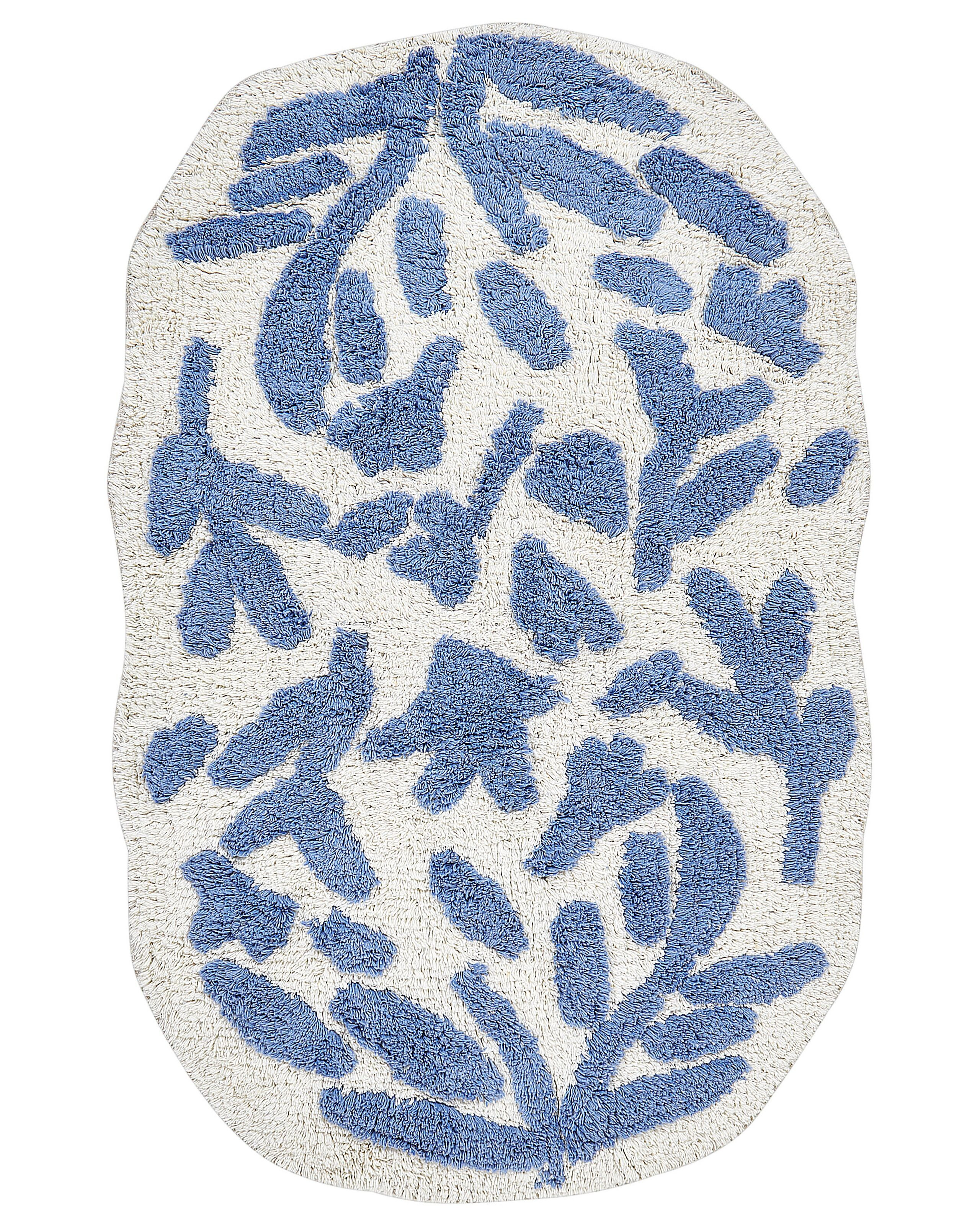 Dywanik łazienkowy bawełna 60x90 cm niebieski