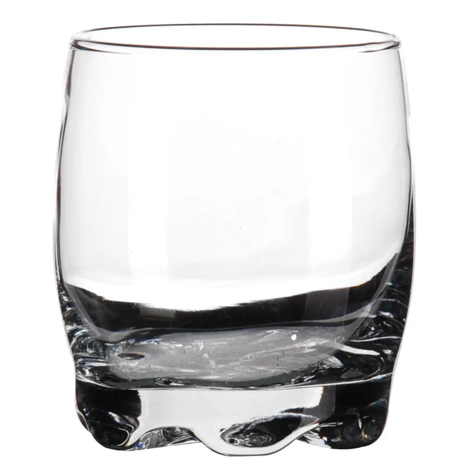 LAV Whiskey/ drinkglazen - deco glas - 3ST - 290 ml