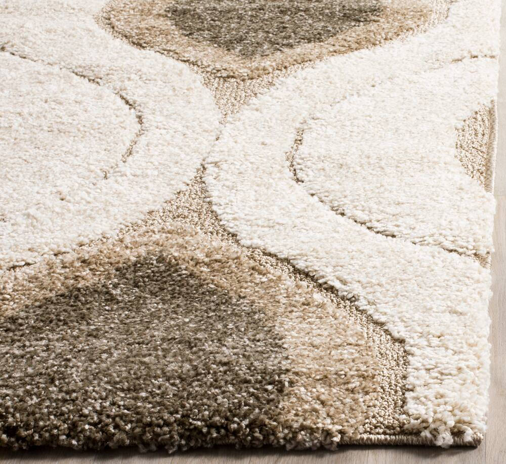 Safavieh Florida Shag Rug, Smoke/Beige