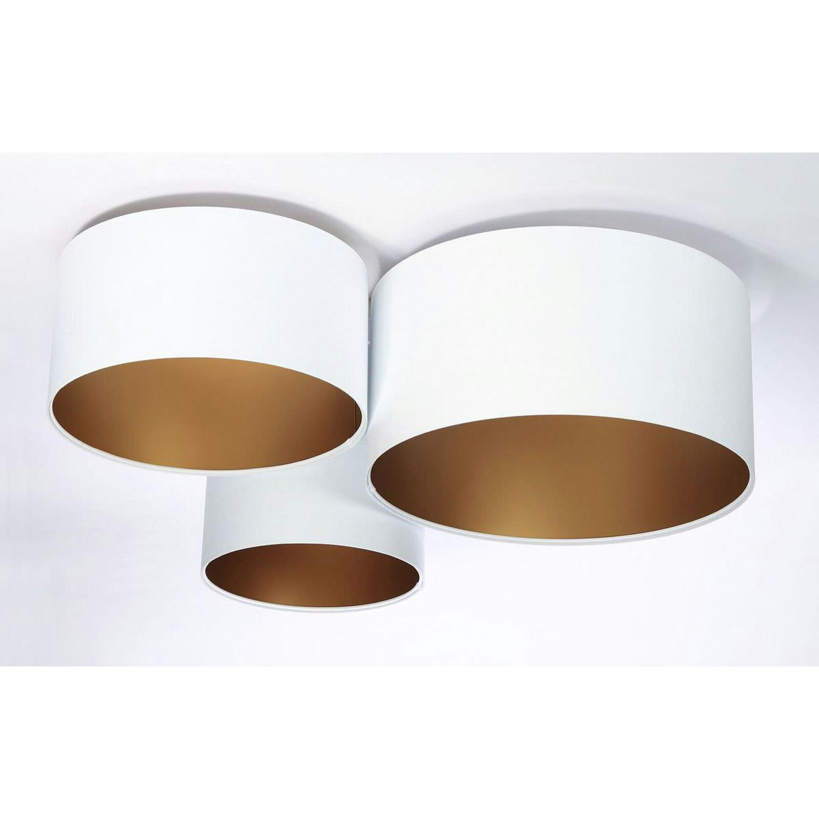 TRIO - Plafonnier Tissu Blanc