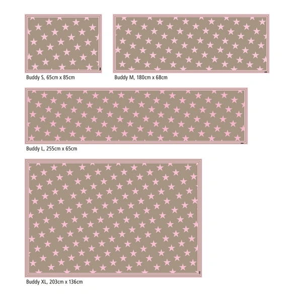 Vinyl Teppich »Mini«, BxL:255 cm x 65 cm, rosa