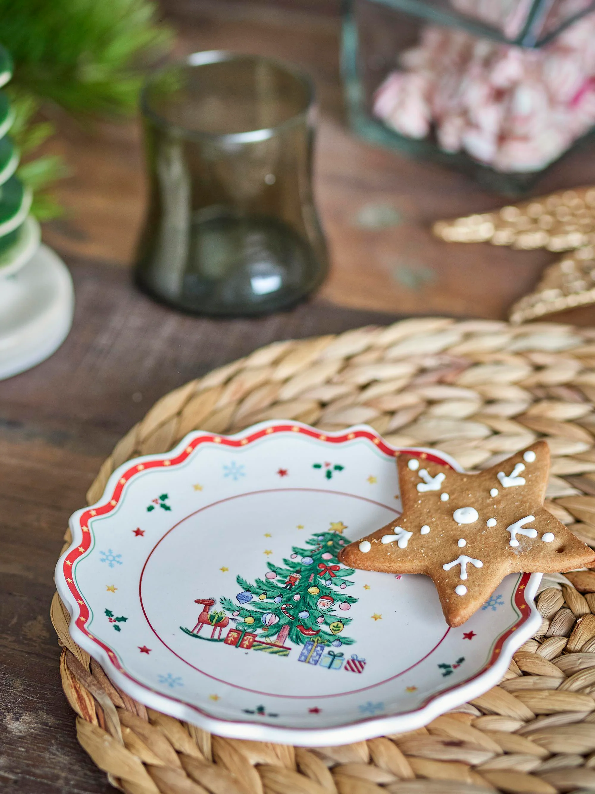Weihnachts-Dessertteller Naive, 6er-Set