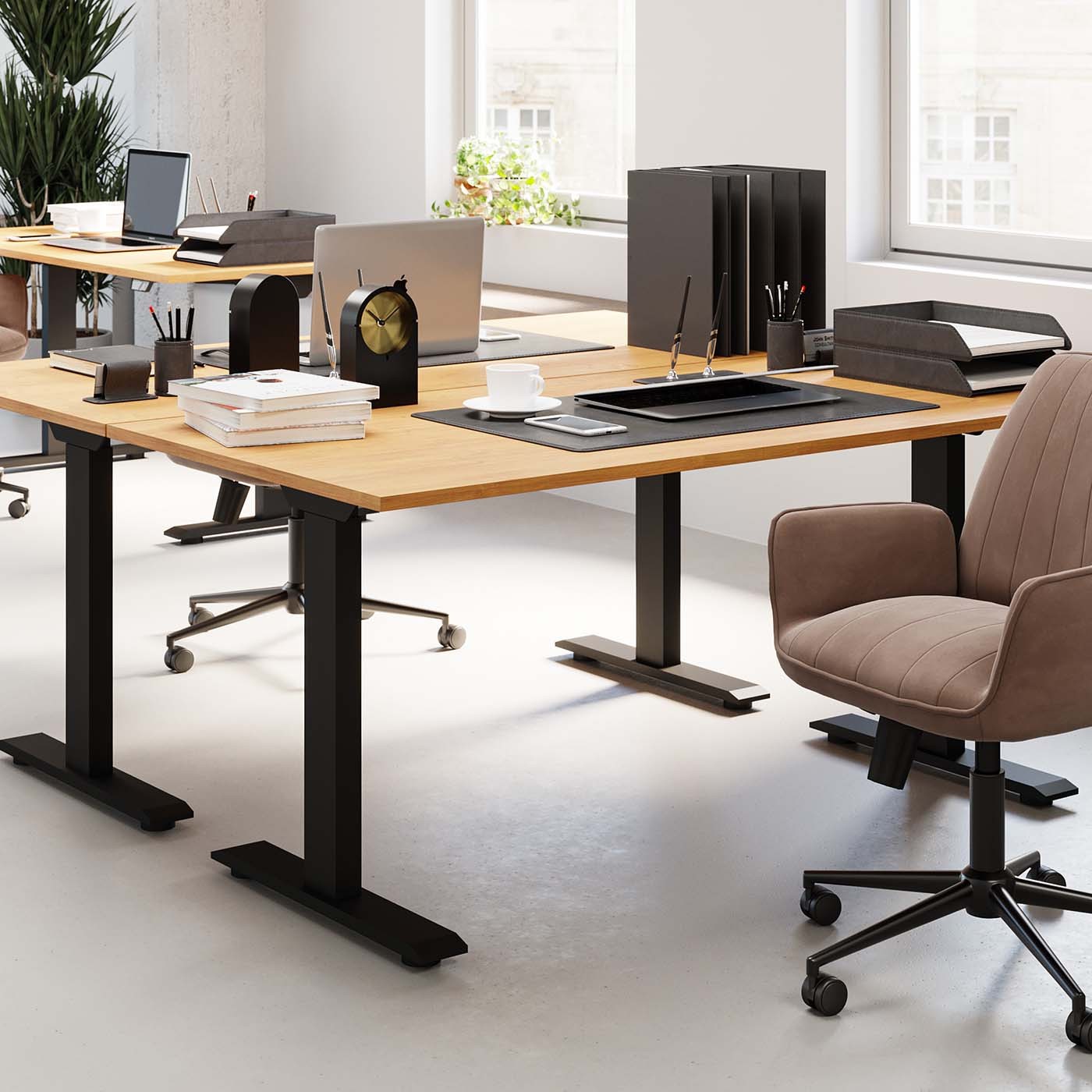 Bureau Smart Symphony eik zwart 180x90cm Kare Design