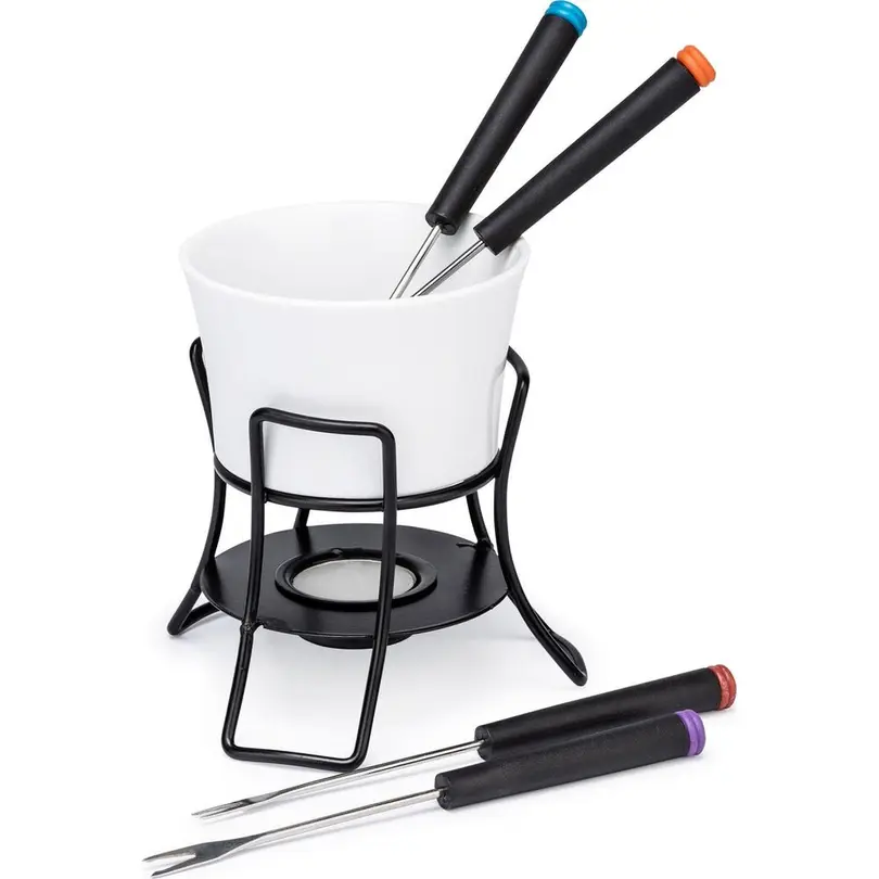 Fondue-Set 7-teilig Bianca