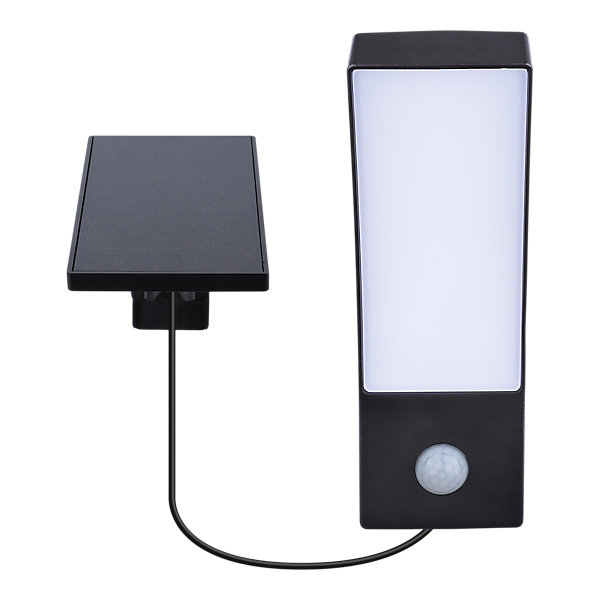 Applique solaire LED extérieur gris 700 lm blanc froid IP44 détecteur de mouvement, GoodHome Gambell