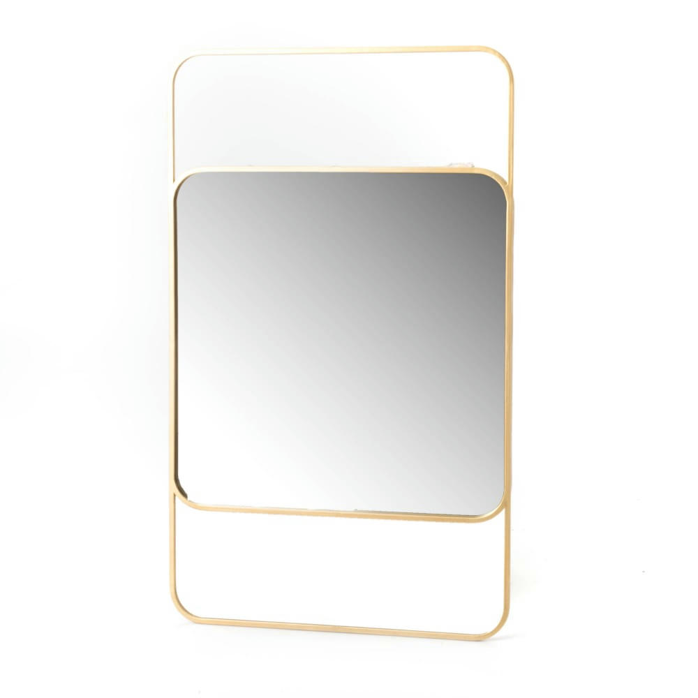 COPENHAGUE - Miroir   100x60 cm en métal  or