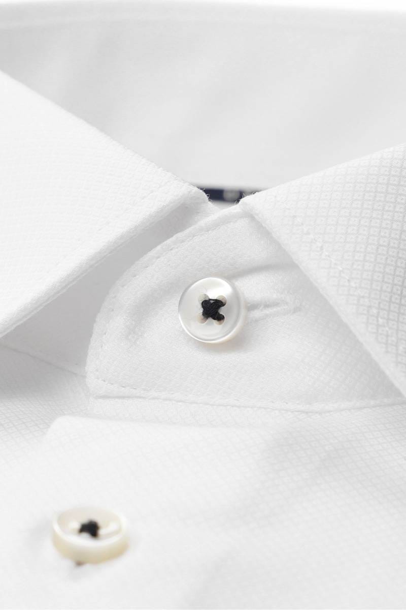 ETERNA Comfort Fit Hemd weiss, Strukturiert
