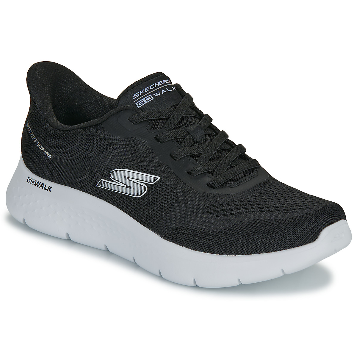 Skechers - GO WALK FLEX NETRO SLIP-INS - Black