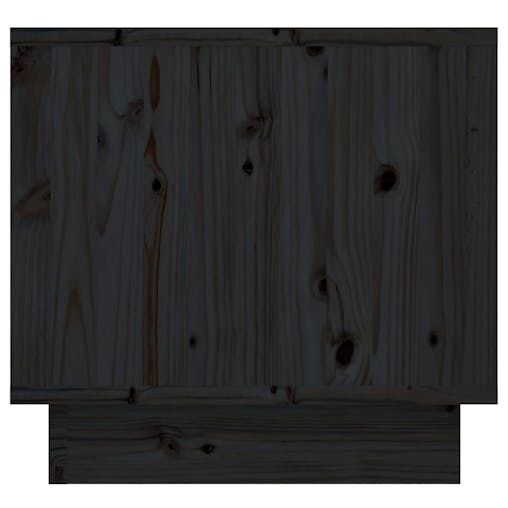 NNEVL Bedside Cabinets 2 pcs Black 35x34x32 cm Solid Wood Pine