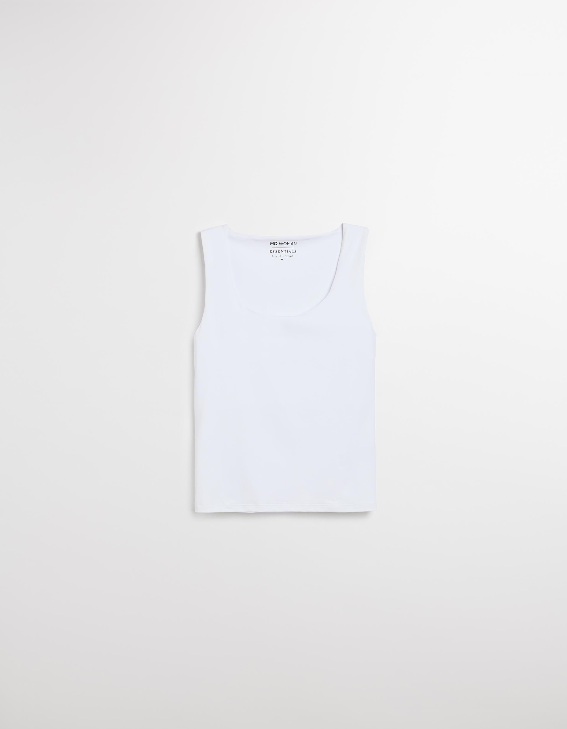 Tank Top, Mulher, Branco