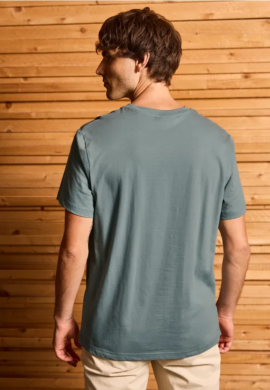 T-Shirt mit Streifen-Print