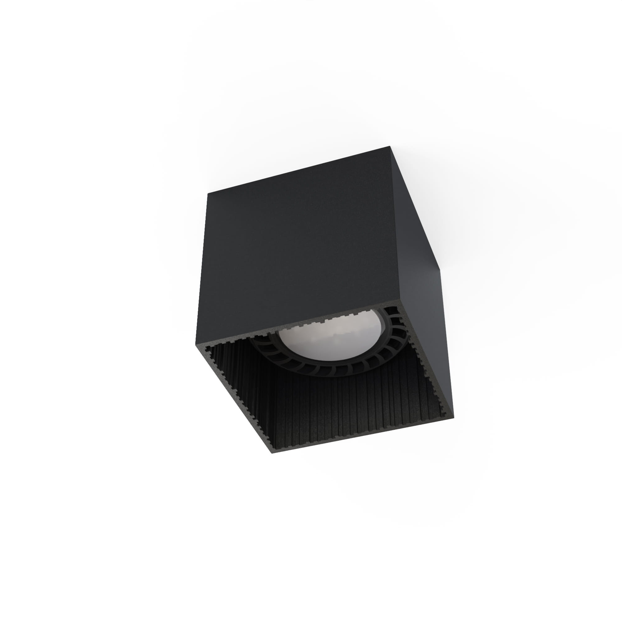 Spot kwadratowy czarny GROOVE1xES111x75W IP20 Nowodvorski