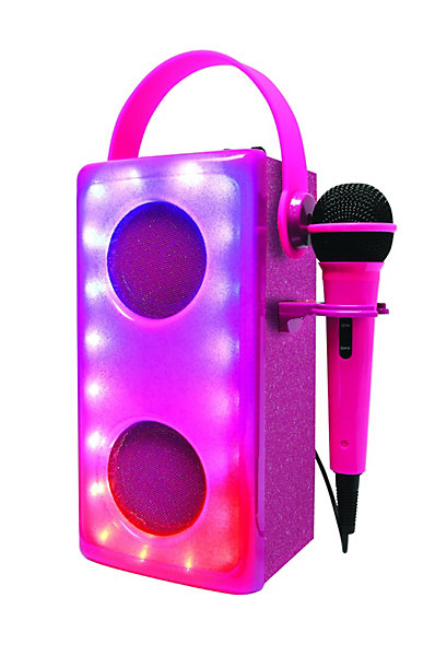 Enceinte Bluetooth lumineuse Rose avec micro
