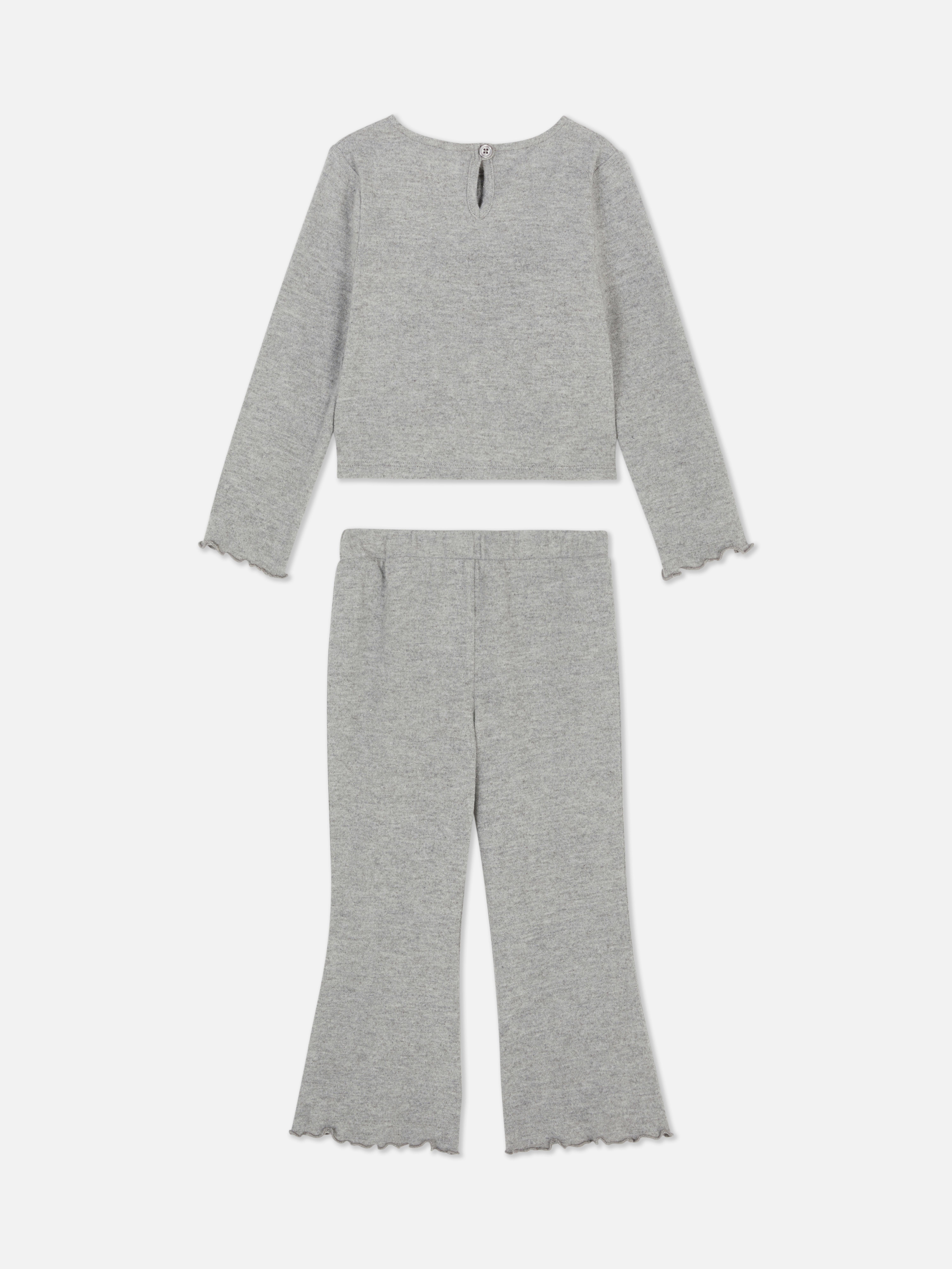 Bow T-Shirt and Flared Leggings