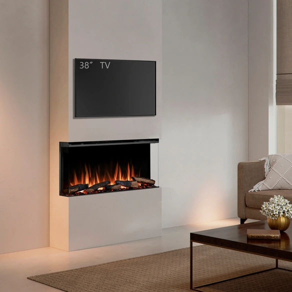 Elektrokamin, »AH-36«, 1500 W, 92,8x20,6x49,5 cm, schwarz