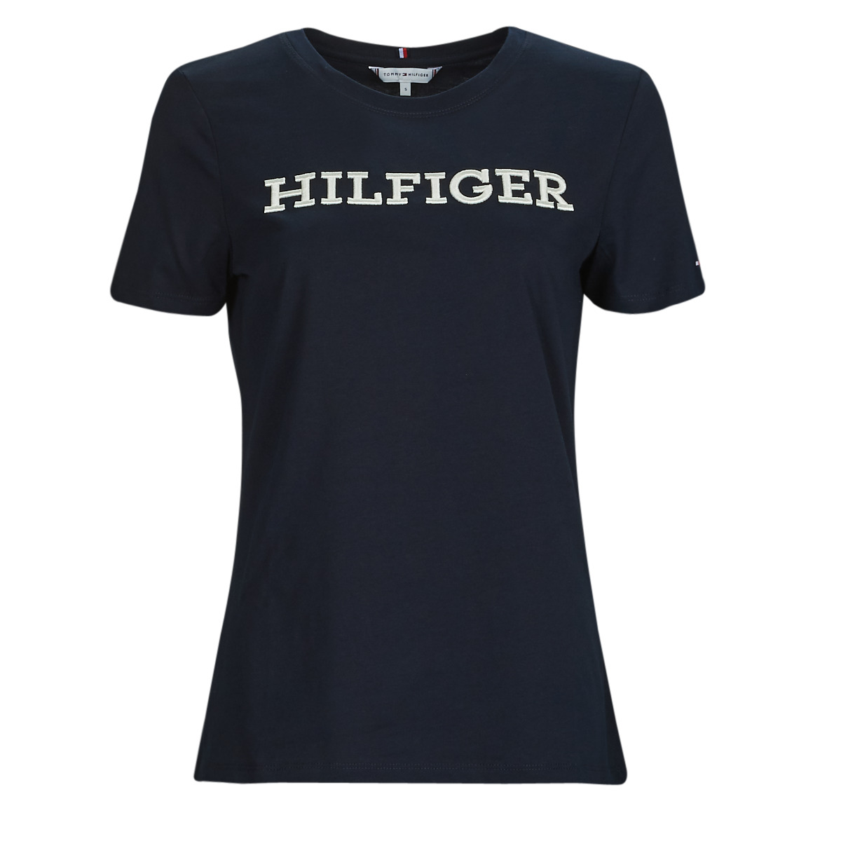 Tommy Hilfiger - REG MONOTYPE EMB C-NK SS - Marine