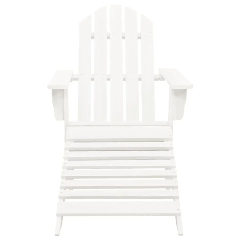 vidaXL - Tuinstoel - Wit - Hout