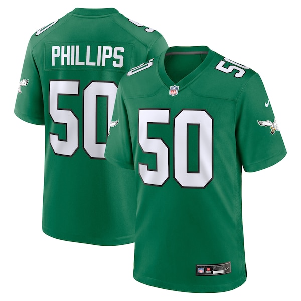 Jaelan Phillips Philadelphia Eagles Nike Alternate 2  Game Jersey -  Kelly Green/White/Green