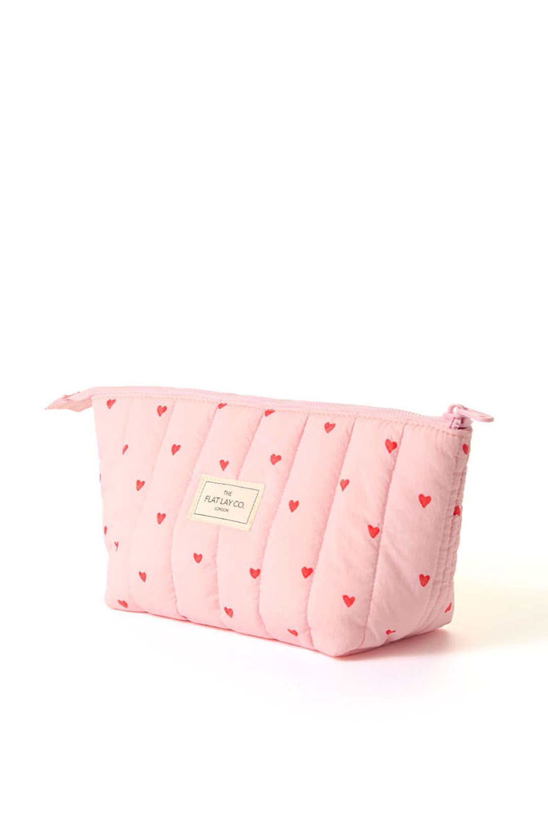 The Flat Lay Co Essential Makeup Pouch - Sweet Pink Hearts