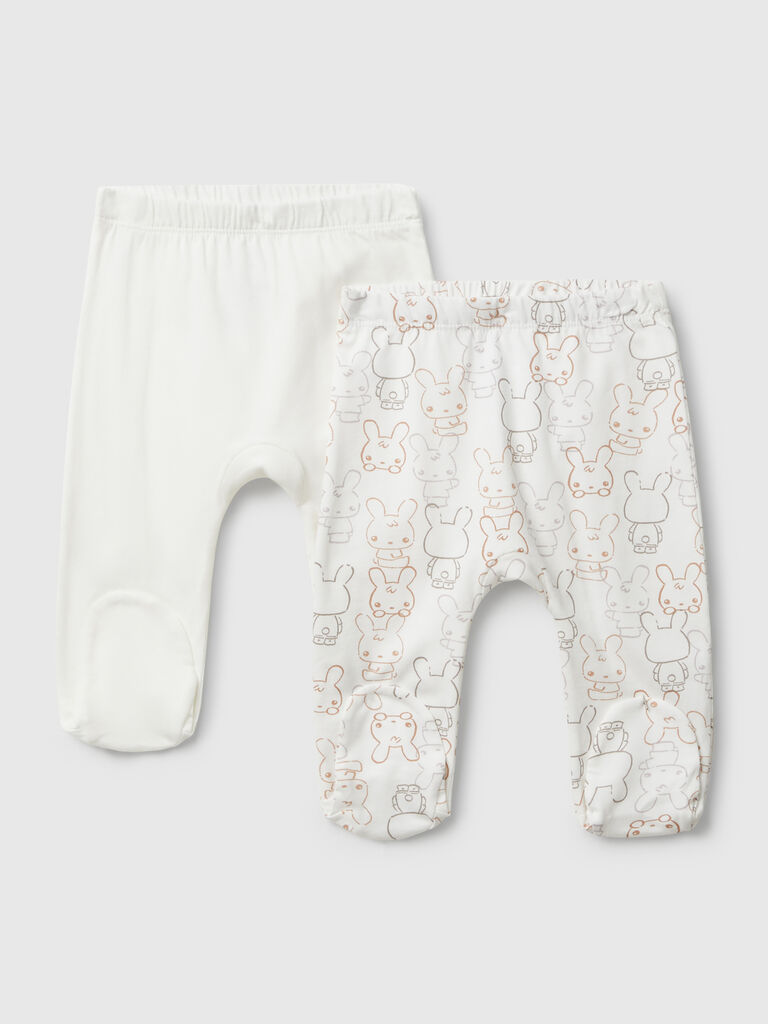 Two pairs of trousers in cotton
