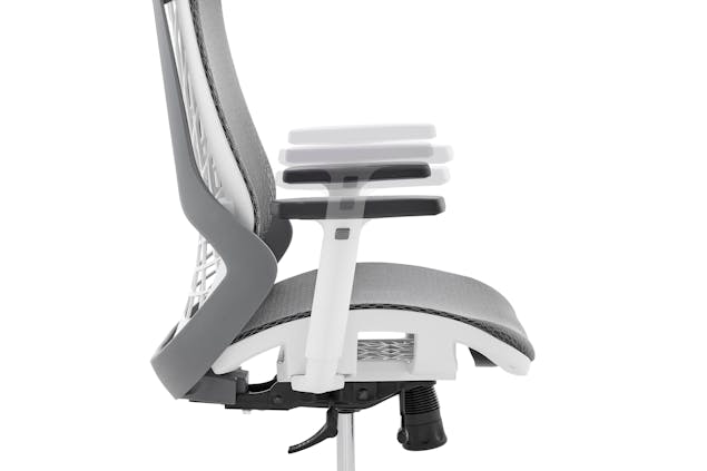 NNEKGE Elliot Office Chair (White Frame Grey)