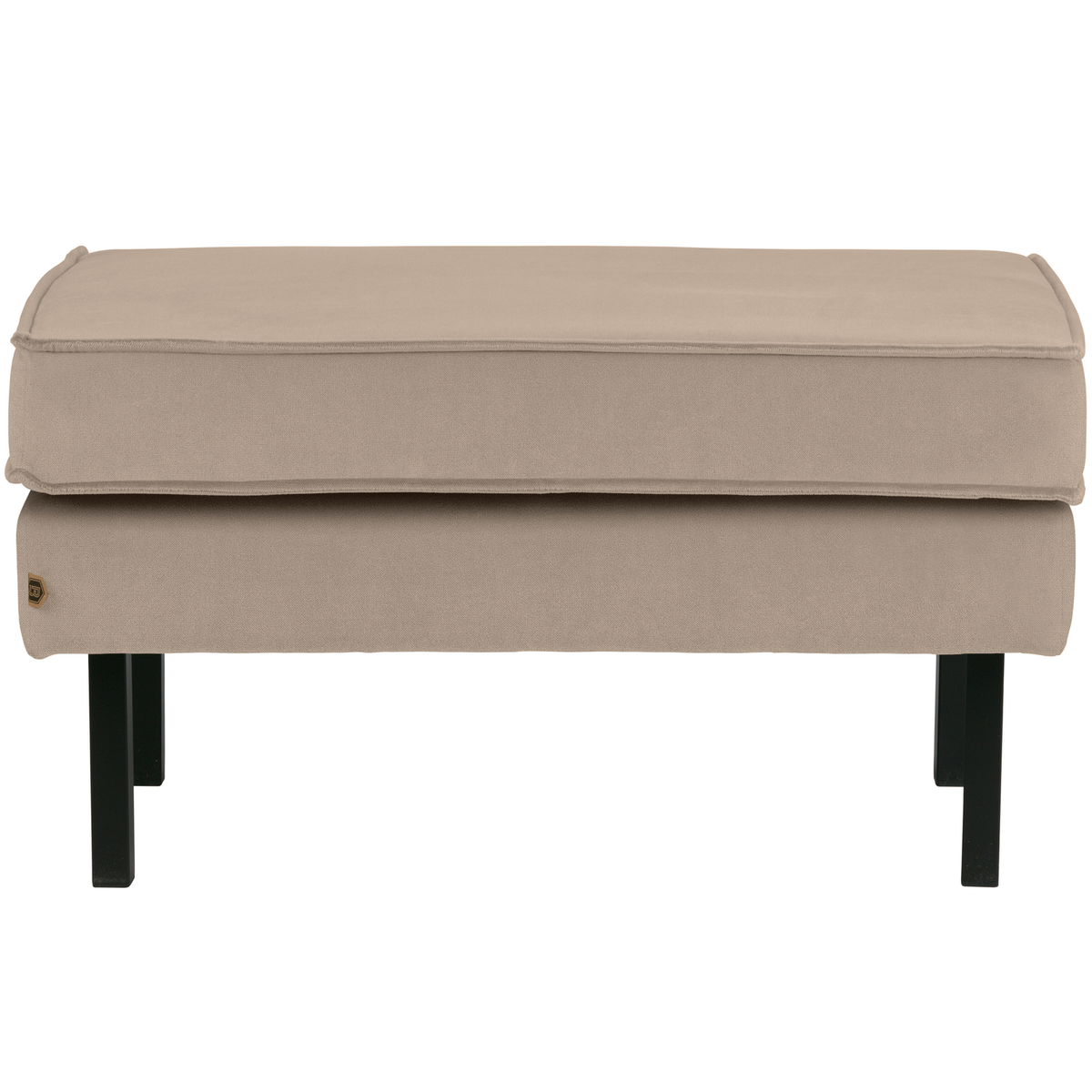 WOOOD hocker op poten Rodeo - Velvet - Khaki - 45x84x54