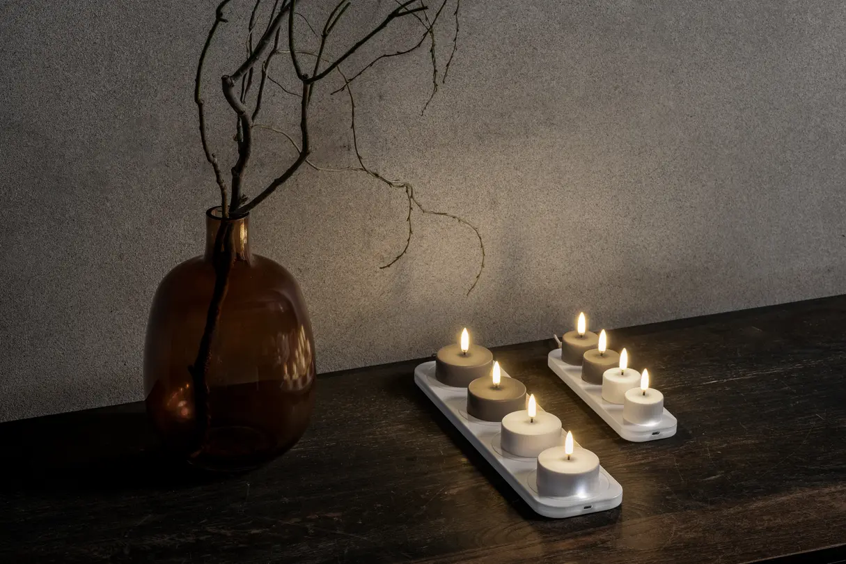 LED-Kerze 2er-Set Nordic Recharge LED