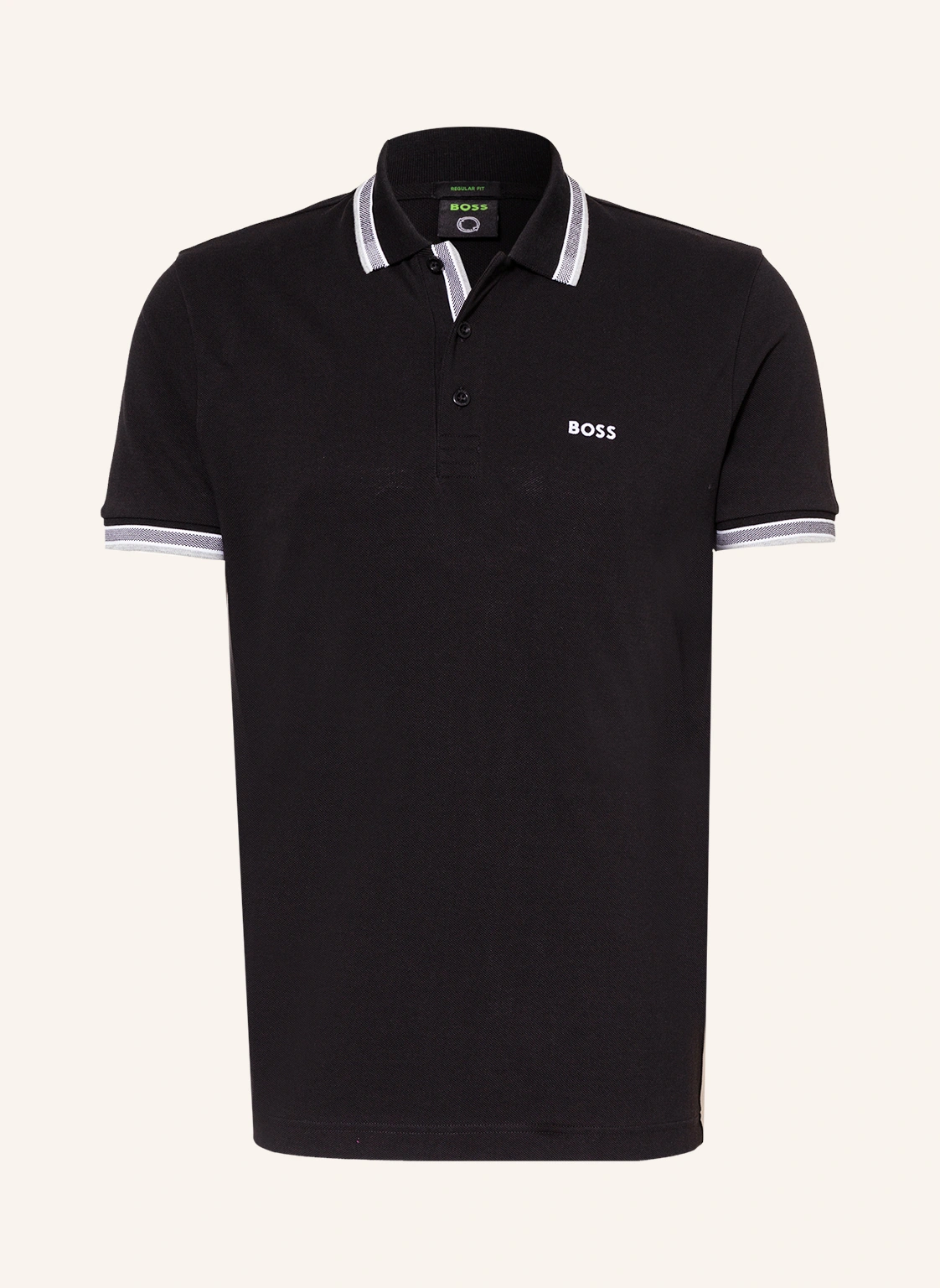 BOSS Piqué-Poloshirt PADDY CURVED Regular Fit
