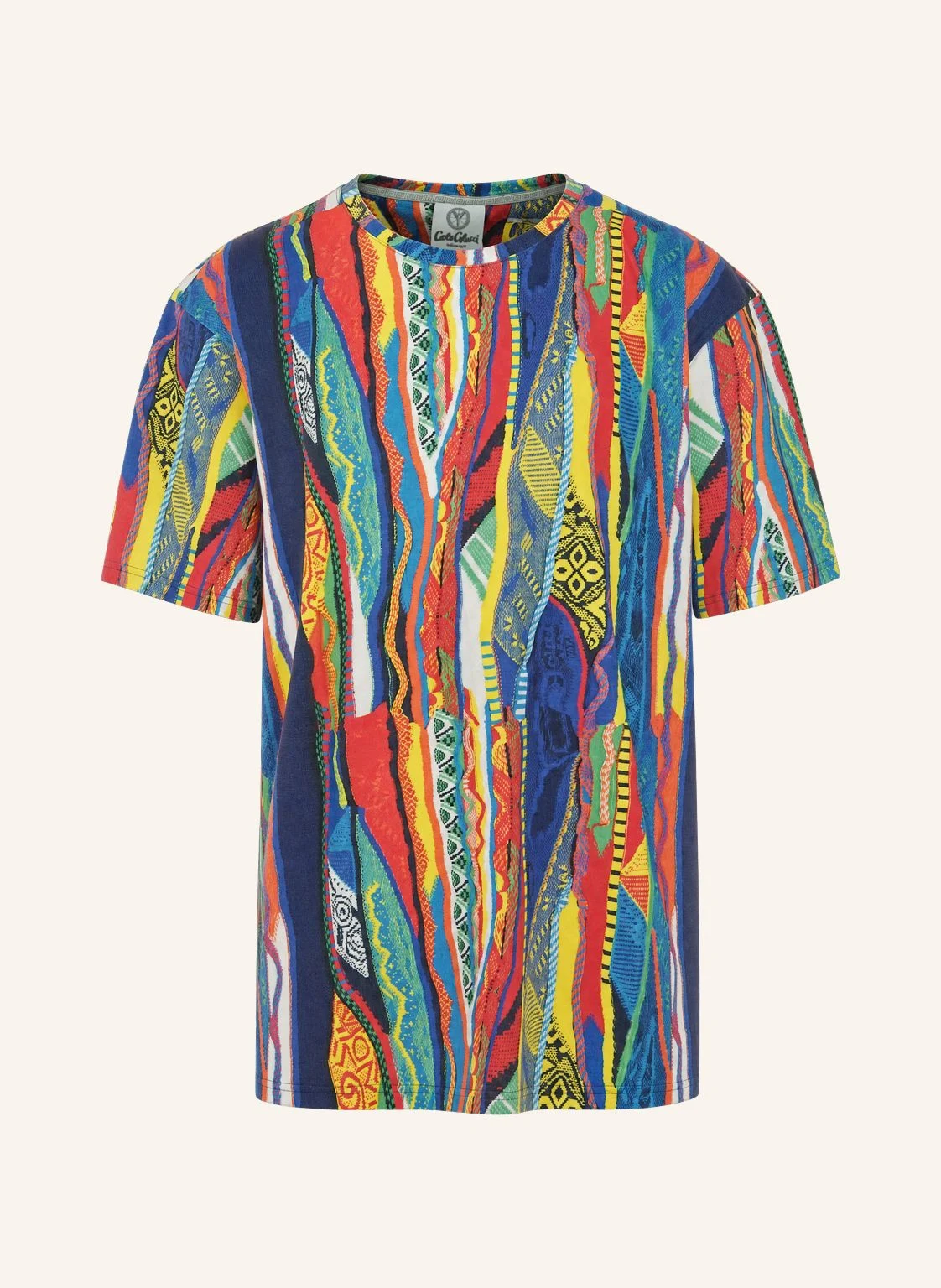 CARLO COLUCCI Knit Print Story T-Shirt FIAIDER
