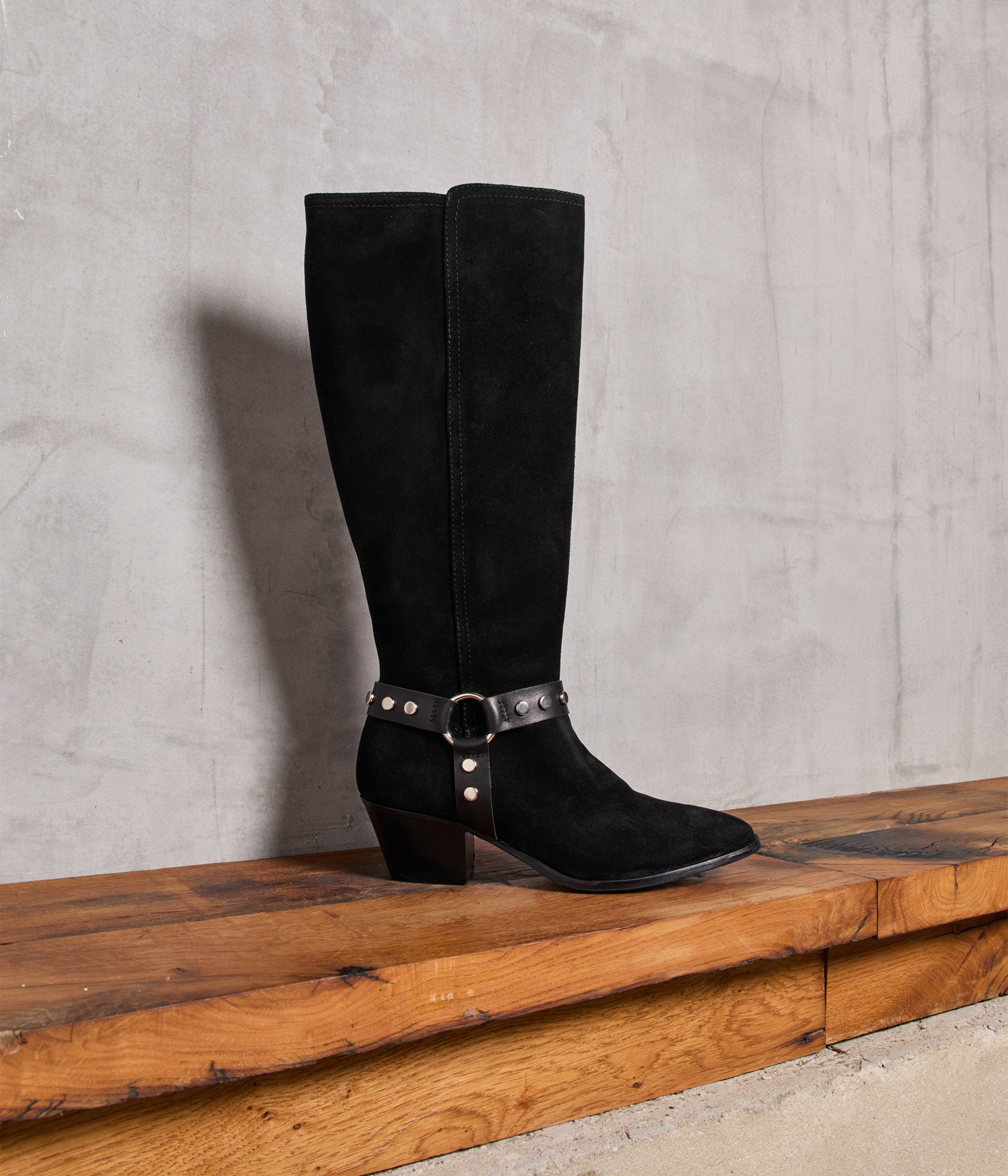 Bottes velours noir Gigi