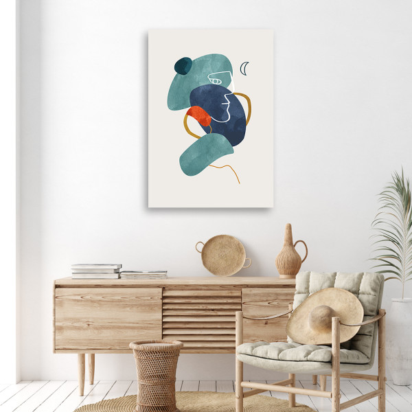 Feeby Obraz na płótnie, Abstrakcja geometryczna boho 40x60