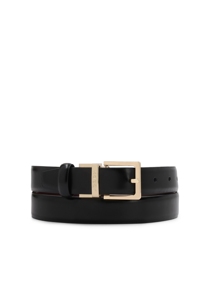 Double-sided brown and black belt