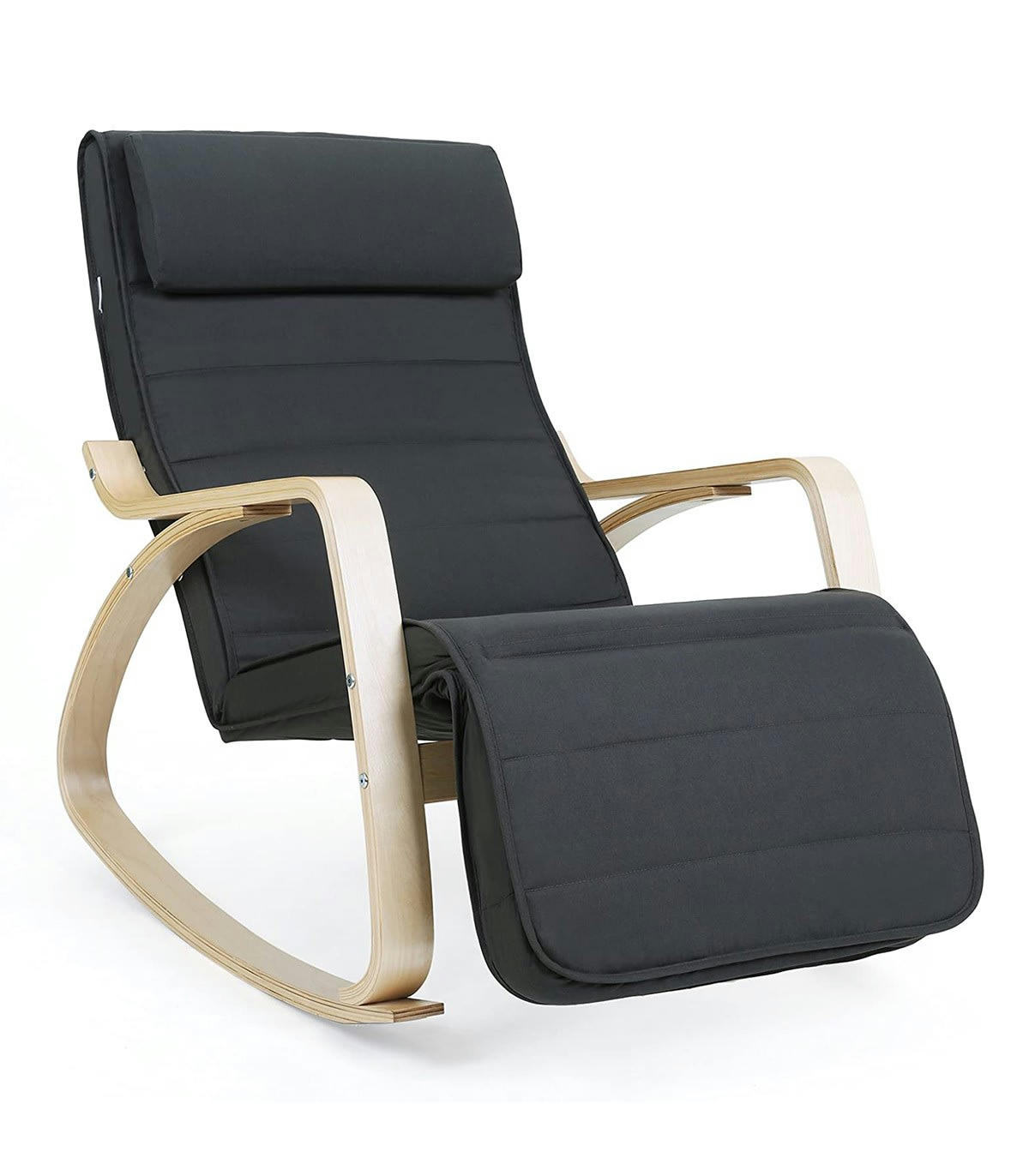 - Fauteuil à bascule avec accoudoirs et repose-pieds