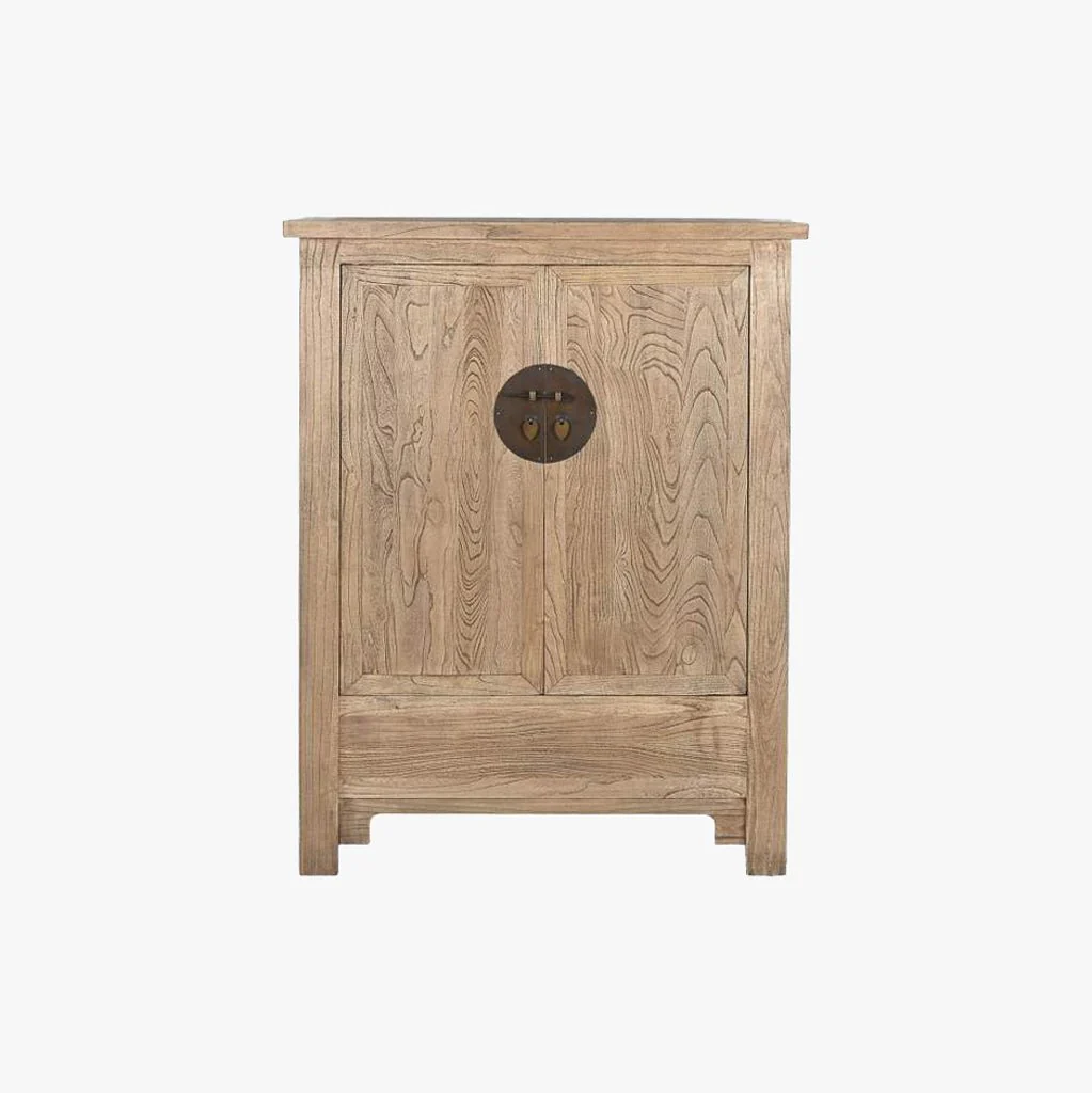 Armário Madeira com Fechadura Circular Oriental 132 cm OSAKA